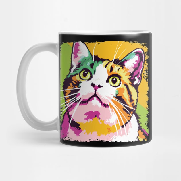 Munchkin Cat Pop Art - Cat Lover Gift by PawPopArt